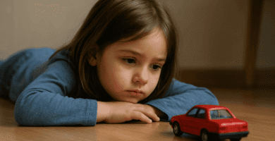 Niña autista- Autismo y crianza respetuosa